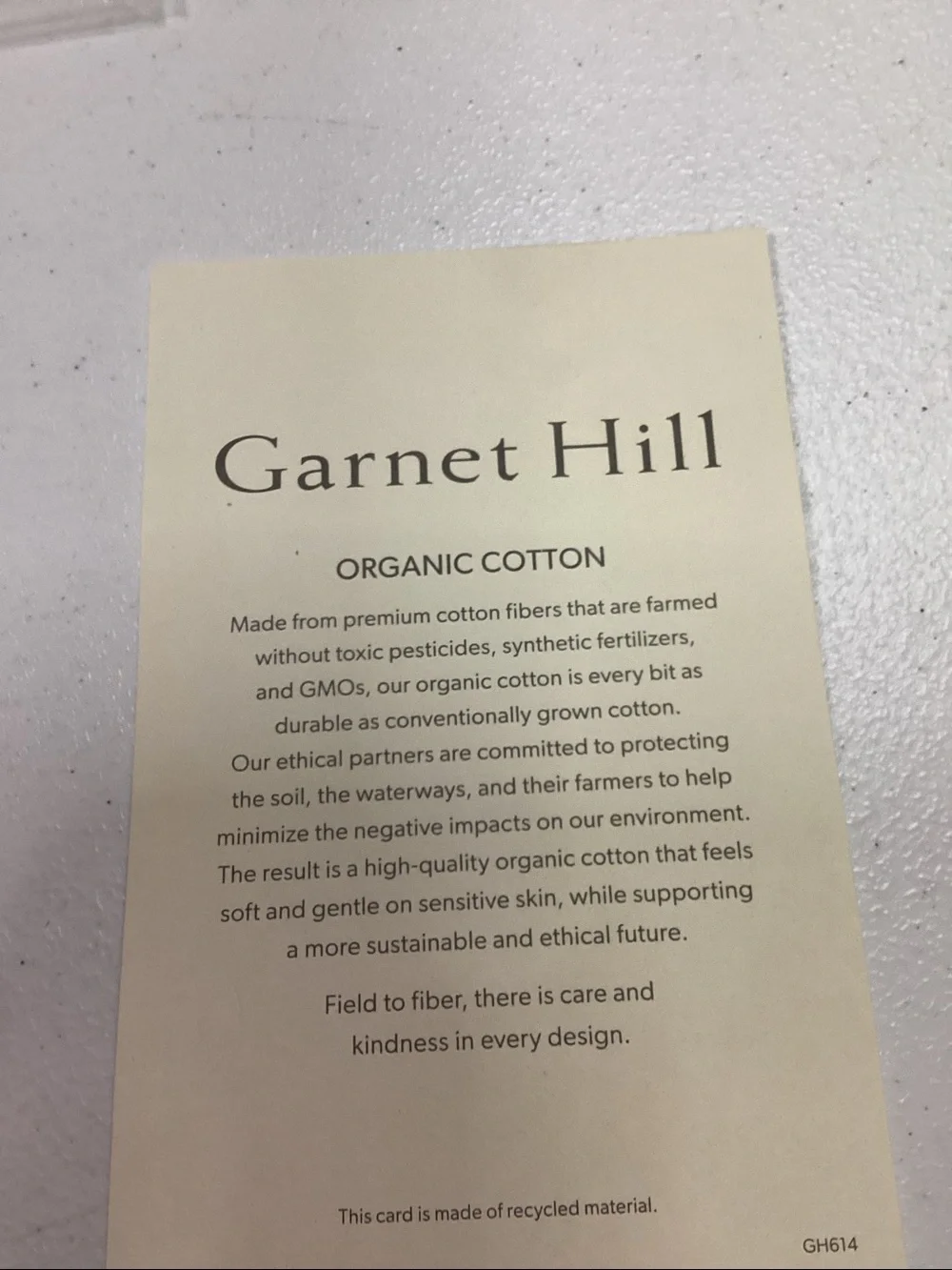 Garnet Hill soft pale